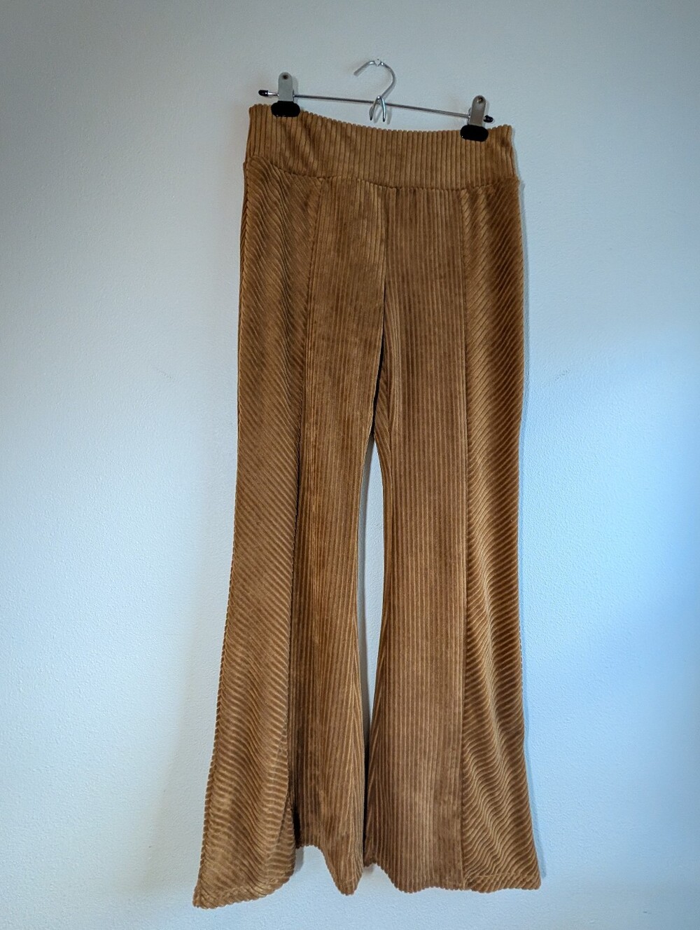 Velour Corduroy Flare Pants